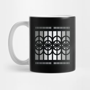 “Dimensional Circulation” - V.1 Grey - (Geometric Art) (Dimensions) - Doc Labs Mug